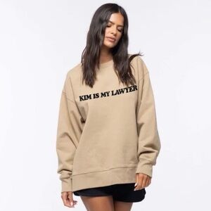 “Kim Is My Lawyer” Talentless Crew Neck Sweatshirt